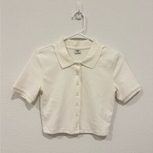 Aritiza Sunday Best White Tight Top